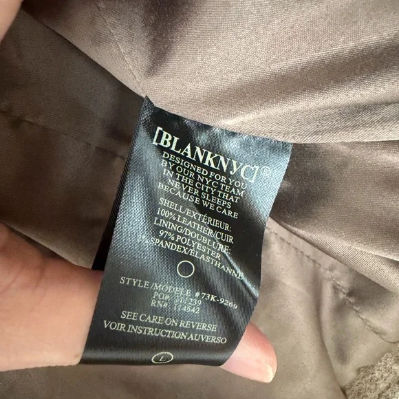 Blank NYC Taupe Suede Moto Jacket - Picture 5 of 5